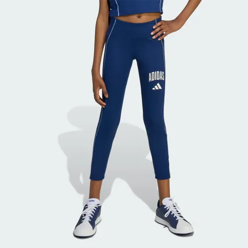 Calça Legging Estampada Train Essentials Collegiate Infantil Kids adidas