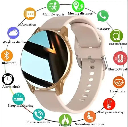 Mulheres Bluetooth Chamada Relógio Inteligente Monitoramento Smartwatches à Prova Dwaterproof Água Masculino Smartwatch 