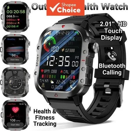 H11 Fitness Smartwatch Relógio Inteligente Monitor de Oxigênio de Pressão Arterial 3atm Esportivo à Prova D'água para An