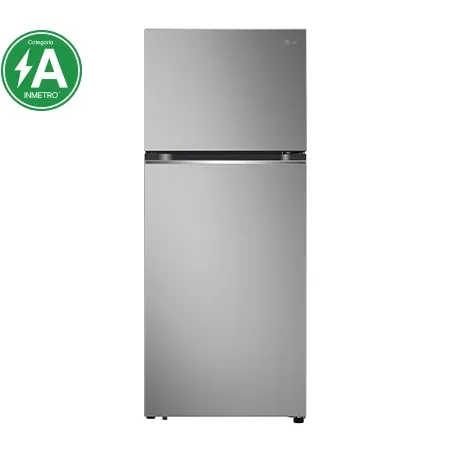 Geladeira LG Frost Free Inverter 375L Duplex Cor Inox Look - GN-B372PFMB