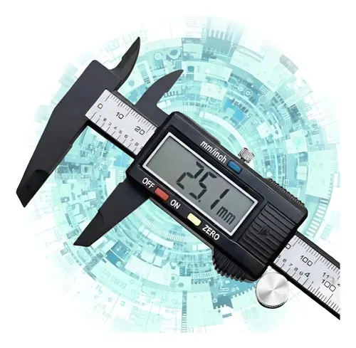 Paquímetro Digital de Alta Precisão Ferramenta de Medição Profissional 150mm (6 Polegadas) + 2 Baterias