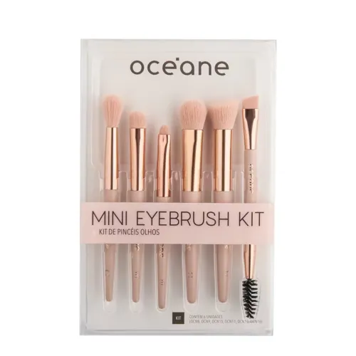 Kit 6 Mini Pincéis para Olhos Océane Edition