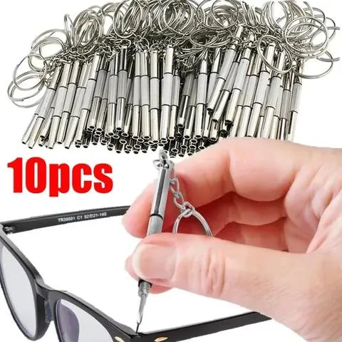 1/2/10 pçs mini 3 in1 chave de fenda óculos ópticos portátil kit reparo relógio prático ferramenta mão do agregado familiar