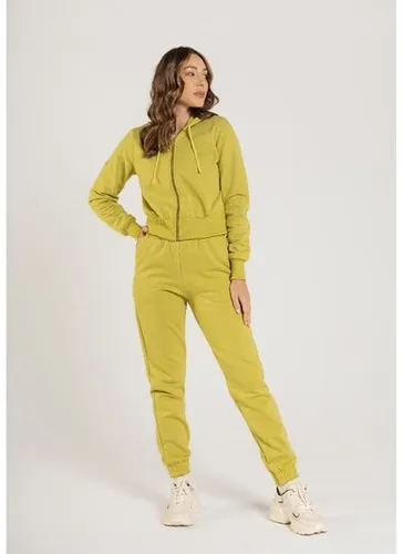 Calça Básica em Moletom Feminino Adulto (Verde) Just Basic