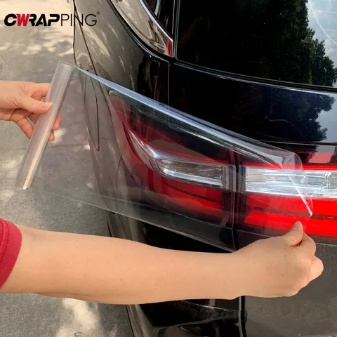 Película protetora antiarranhões de carro em pvc, para-choque de carro, pintura transparente, proteção transparente, adesivos adesivos, acessórios automotivos