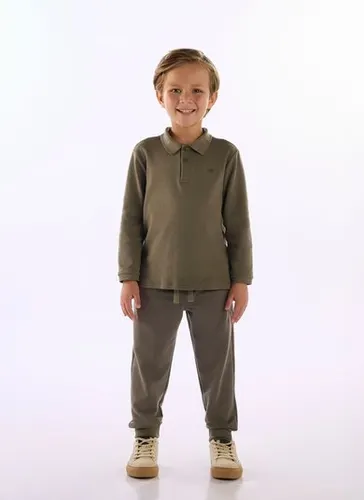 Calça Infantil em Moletom sem Felpa Verde