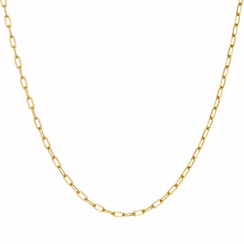 Colar Elos Cartier com Fecho Liso em Prata e Ouro 18K
