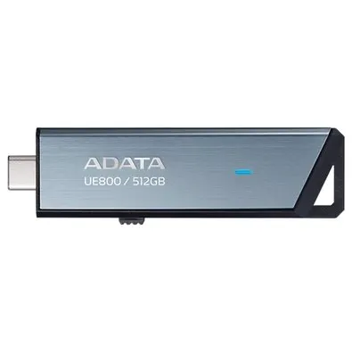 Pen Drive 512GB ADATA Elite UE800, USB-C 3.2 Gen 2, Leitura de até 1000MB/s, Retrátil, Cinza - AELI-UE800-512G-CSG
