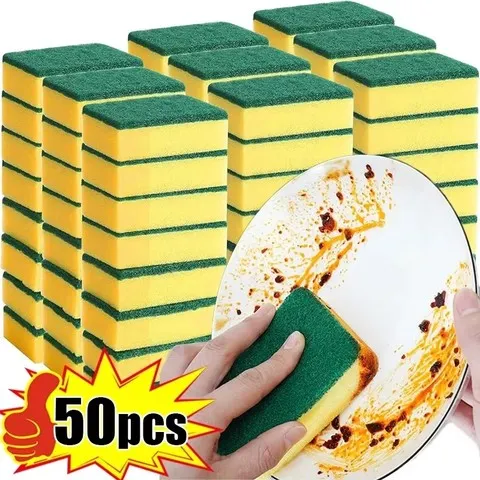 Esponja Mágica de Limpeza de Alta Absorção Dupla Face para Panelas e Ferrugem, Escova de Limpeza, Ferramenta de Limpeza de Cozinha