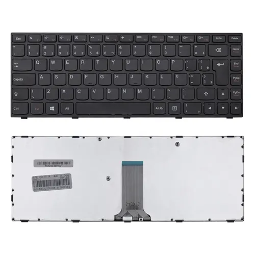 Teclado para Notebook Lenovo Ideapad G40-80 ABNT2 Preto
