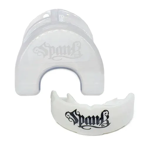 Spank Protetor Bucal Profissional Moldável com estojo cor branco