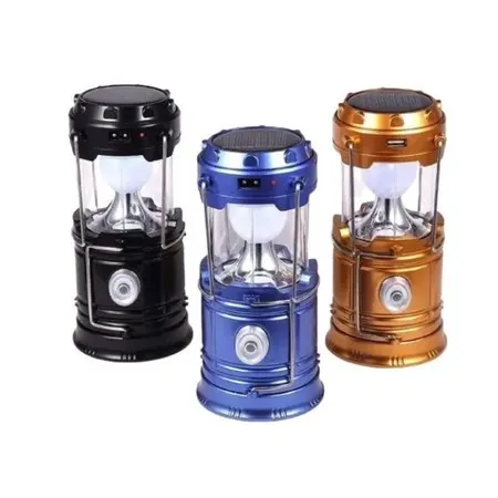 Lampião Lanterna (604324) Luminária Carregador Solar Camping Usb Led