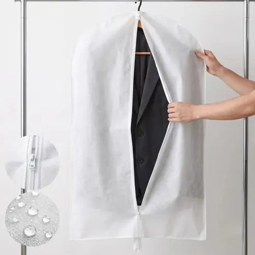 Capa Protetora Tnt Branco com Zíper Antimofo para Roupas