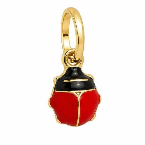 Pingente Joaninha Mini 1 cm em Ouro 18K