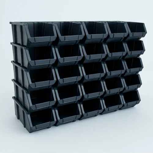 Kit 15 Caixa Bin N5 Plastica Gaveta Organizador Estoque Almoxarifado