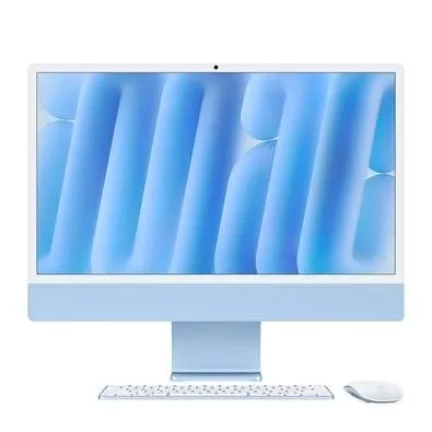 iMac Apple Tela Retina 24" 4.5K, Chip M4, CPU 10 Núcleos, GPU 10 Núcleos, Neural Engine de 16 Núcleos, 16GB RAM, 256GB SSD, Azul - MWV13BZ/A