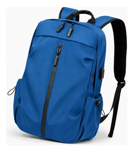 Mochila Masculina 20L Notebook 16 USB Escolar Faculdade Impermeável com Alça Reforçada