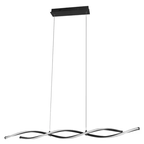 Pendente Led Metal e Silicone Preto 30w 3000k Flow