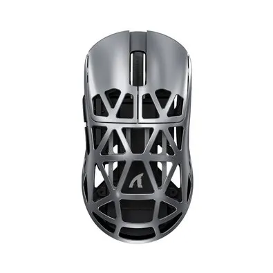 Mouse Gamer sem Fio Attack Shark R2 Magnesium, 42000 DPI, Liga de Magnésio, Switch Óptico, Tri-Mode Wireless Bluetooth USB-C, Cinza - R2