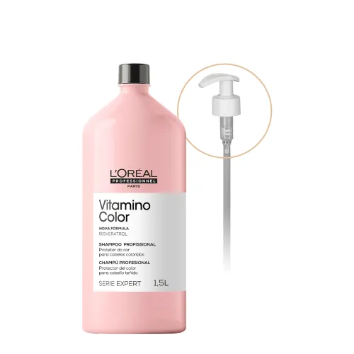 Kit Shampoo L'Oréal Professionnel Vitamino Color 2 Produtos com Válvula Pump