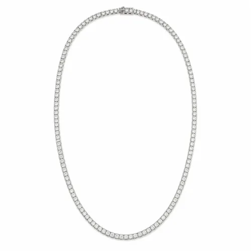 Colar Riviera 45 cm com Zircônias em Prata