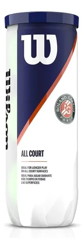 Bolas de Tênis Wilson Roland Garros All Court Cor Amarelo