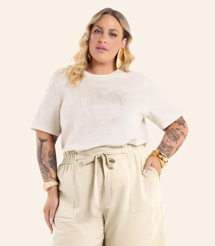 Blusa Feminina Manga Curta Meia Malha Secret Glam - Moda Feminina e Masculina, Itens para Casa e Mais l Rovitex