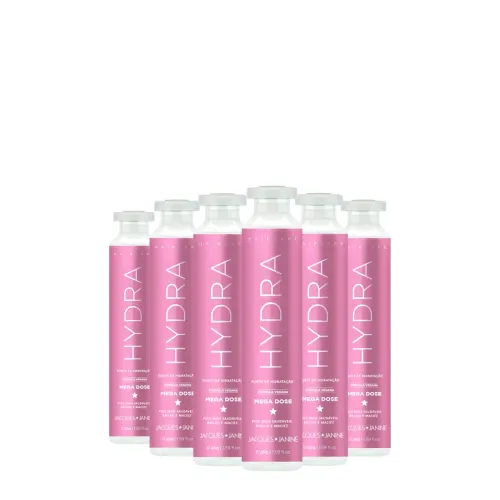 Kit Ampola de Tratamento Capilar Jacques Janine Professional Haircare Hydra 6 Unidades