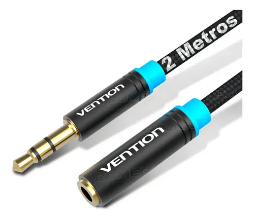 Cabo Extensor Vention P2 Macho X P2 Fêmea 2m 2 Metros