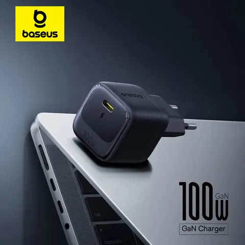 【Nova Promoção】Carregador Rápido Baseus Mini 100W USB C para iPhone 17 16 15 Pro Max iPad Xiaomi Carregador Rápido GaN