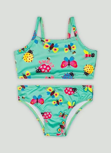 Conjunto de Biquíni com Top e Calcinha com Malha Sublimada com FPS+50 (Azul) Up Baby
