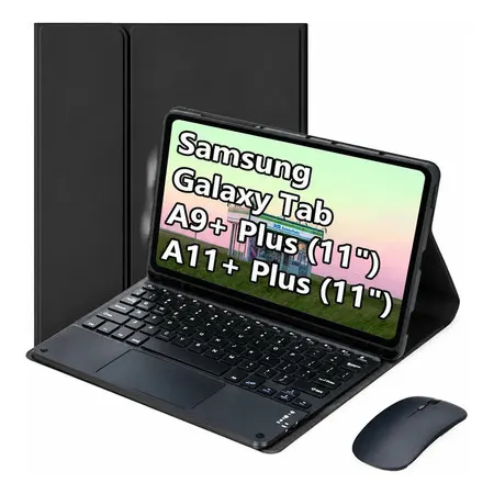 Capa Teclado Touchpad Mouse para Galaxy Tab A9/a11+plus 11''