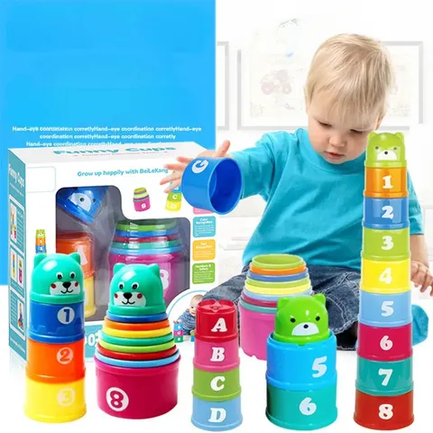 Criança cérebro resposta batalha dobra copo mão velocidade competição dobrar copo bebê pilha jogo educação precoce quebra-cabeça trem jogos de tabuleiro brinquedo