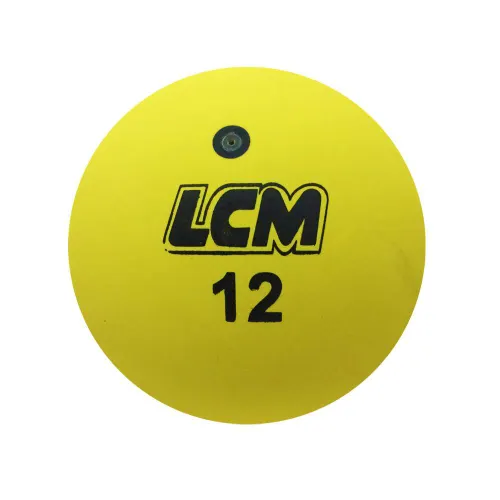 Bola Borracha Lcm  N 12 - Amarelo