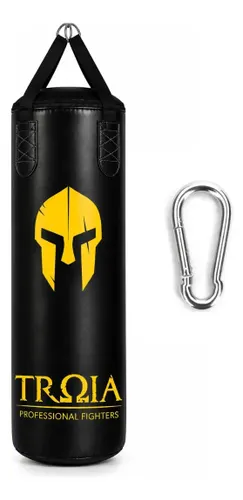 Troia Sport Profissional Saco de Pancada Cor Preto 90x100 Muay thai Boxe Academia