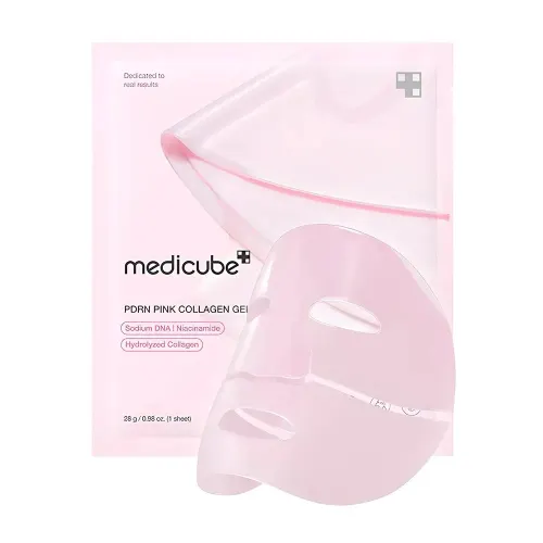 Máscara Facial em Gel Medicube PDRN Pink Colágeno para Elasticidade e Brilho da Pele