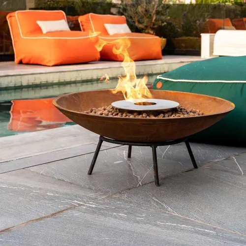 Tacho Corten 100cm com Queimador, Completo