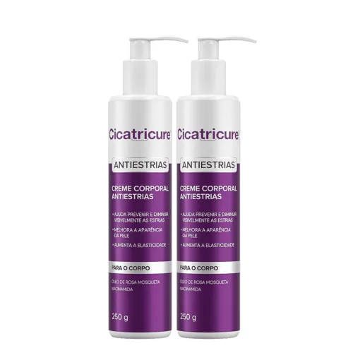 Kit Creme Corporal Antiestrias Cicatricure 2 Unidades de 250g