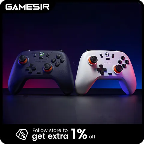 GameSir Nova Lite Controle sem Fio para Jogos, Compatível com Switch, Android, iOS, PC e Steam, Joystick com Efeito Hall