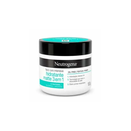 Creme Hidratante Facial Neutrogena Face Care 3 em 1 Matte 100gr