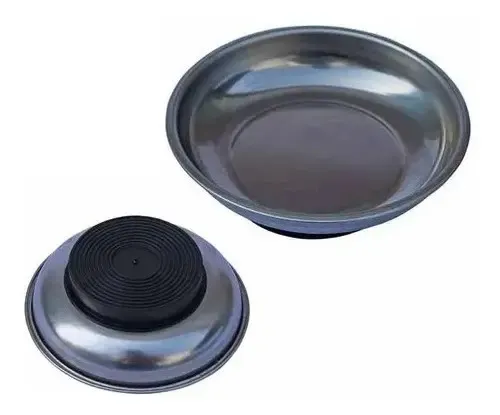 Bandeja Magnética Redonda Bestfer para Porcas e Parafusos com Imã Forte