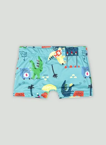 Sunga Boxer Infantil em Malha Sublimada com FPS+50 (Azul) Up Baby