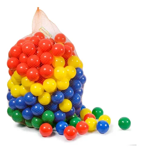 Bolinhas Coloridas para Piscina Play & Cia Plástico 7.6cm Kit 50 Unidades