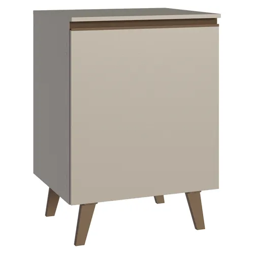 Balcão de Cozinha 60 cm 1 Porta com Pés Crema Nice Madesa