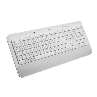 Teclado sem Fio Logitech Signature K650, Bluetooth, USB, Com Apoio para as Mãos, US, Branco - 920-010965
