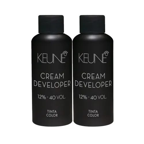 Oxidante Cremoso Tinta Color Keune 12% 40 Volumes 60ml Kit 2 Unidades