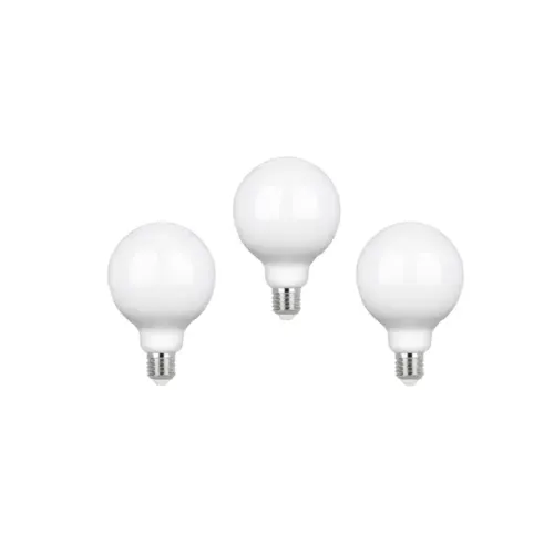 Kit 3 lâmpadas Led Globo E27 7w 800lm 320° 127/220v 3000k