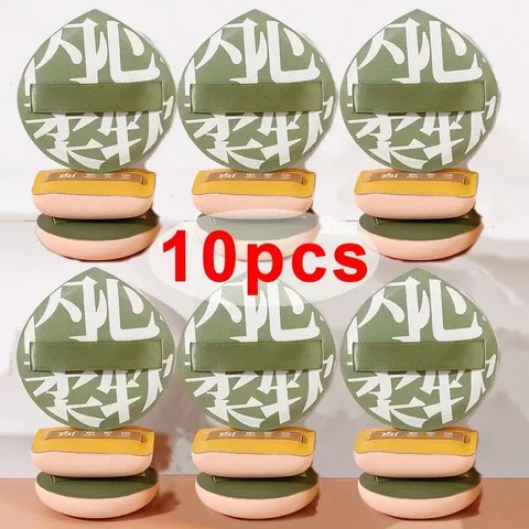 1-10 pçs super grosso macio maquiagem puffs grande algodão veludo pó puff base líquida esponja cosméticos ferramentas molhado seco uso puff