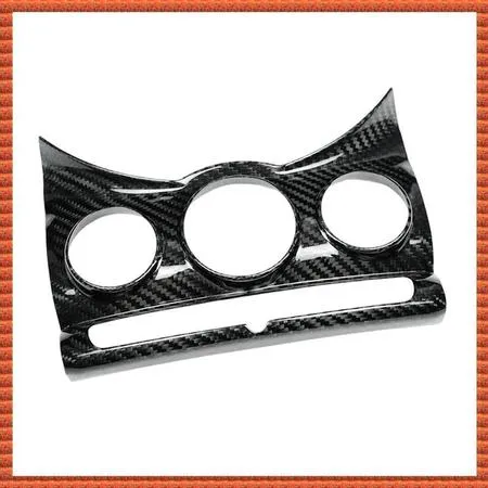 (Zac) Acessórios Interiores do Carro Botão A/C Painel Adesivo de Guarnição de Fibra de Carbono para F55 F56 F57 2014-202
