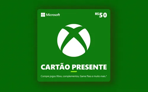 R$ 50 Gift Card Xbox - Cartão Presente Digital